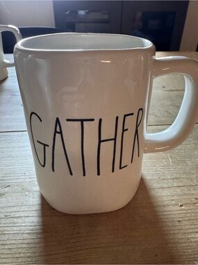 Magenta Gather White Ceramic Mug -